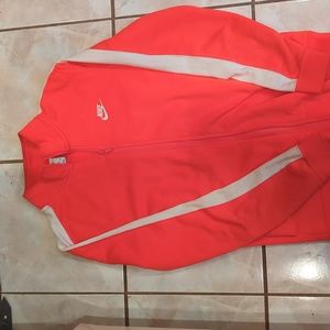 Nike zip up - crimson red- size small tall